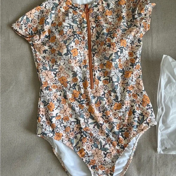 CupShe floral one piece swimsuit new size large - Picture 2 of 2